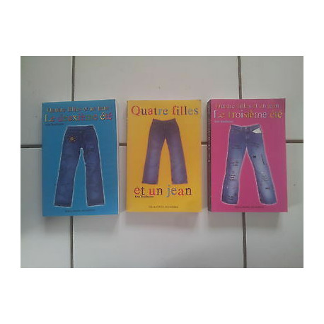 lot 3 romans Quatre filles et un jean tomes 1 2 et 3