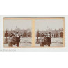 Vue Stéréoscopique Stéréo ENFANTS BALADE A DOS D'ELEPHANT Costume...