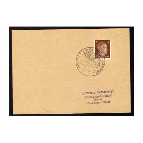 Allemagne n 706 Yv. cachet WW2 SAAL Els Timbre Allemand Hitler Mi...