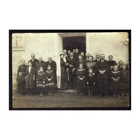 Carte photo d'un mariage Allemand vers avec Càd NARBURG Carte voyagée
