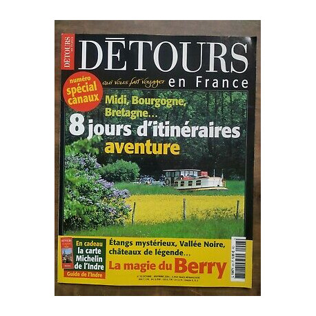 Détours en France Nº 93 octobre novembre 2004 8 Jours d'Itinéraires