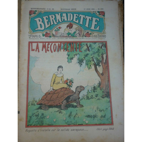 Bernadette Nouvelle Série n233 17 juin 1934 La mécontente