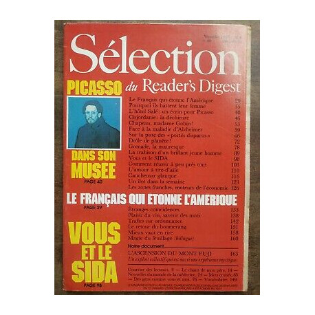 Sélection du Reader's Digest Nº 489 Novembre 1987