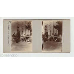 Vue Stéréoscopique Stéréo UN POPE prêtre RUSSE ET SON VICAIRE 2...