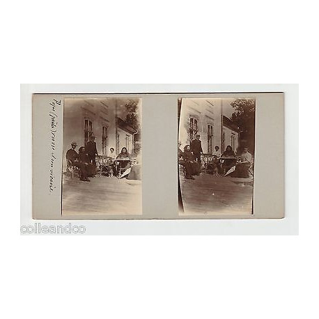 Vue Stéréoscopique Stéréo UN POPE prêtre RUSSE ET SON VICAIRE 2...