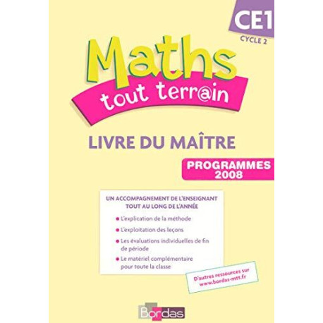 Maths tout terrain CE1: Livre du maître