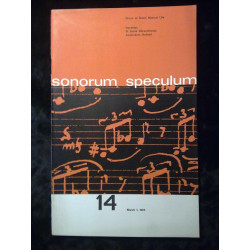 Sonorum speculum n14 March 1 Mirror of Dutch Musical Life