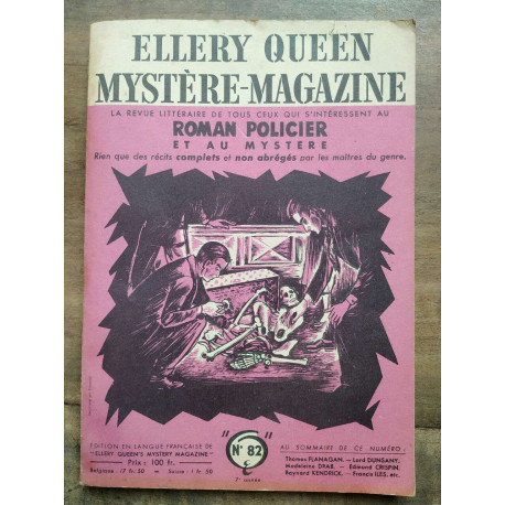 Ellery Queen Mystère Magazine n82 Novembre 1954