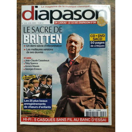 diapason Le Magazine de la Musique Classique et de la hi fi Nº526...