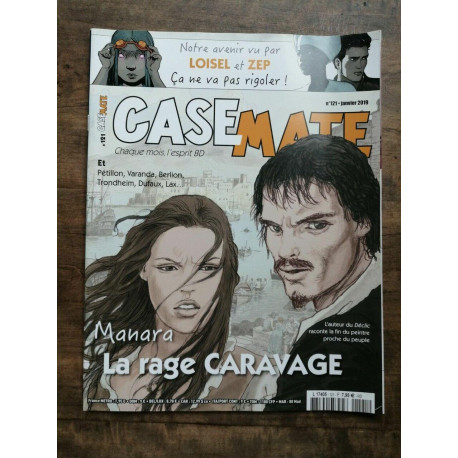 Casemate Nº 121 Manara La rage Caravage janvier 2019