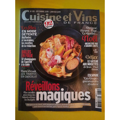 Cuisine et vins de France N° 185 - Décembre 2018