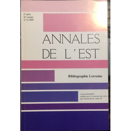 N°3/1989 REVUE TRIMESTRIELLE