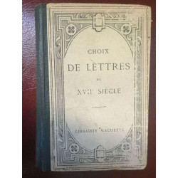 Choix de Lettres du XVIII Siécle hachette