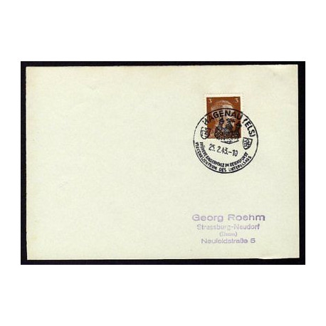 Allemagne n 706 Yv. cachet WW2 HAGENAU Els Timbre Allemand Hitler...