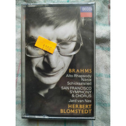 Brahms Alto Rhapsody Herbert Blomstedt Cassette Audio-K7 NEUVE...