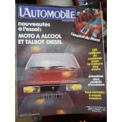 Magazine n421 Moto à alcool Talbot diesel mensuel juillet 1981