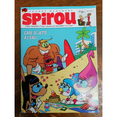 Spirou n3979 Carl se jette à leau