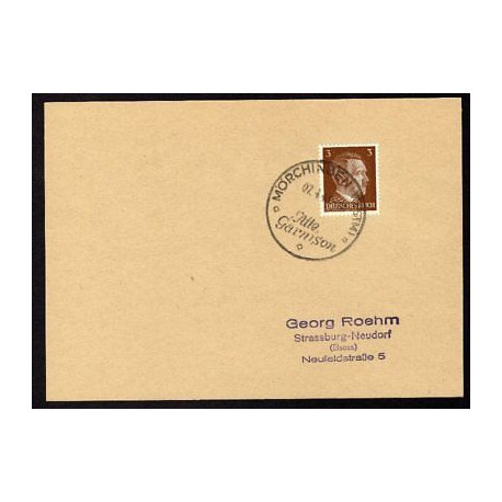 Allemagne n 706 Yv. cachet WW2 MÖRCHINGEN Timbre Allemand Hitler...