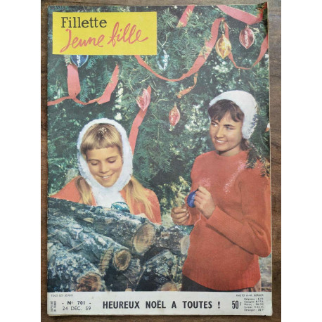 Fillette jeune fille n701 24 Décembre 1959