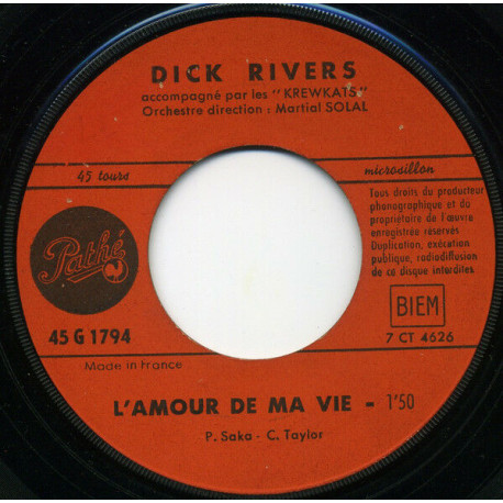 L'Amour De Ma Vie / La Fille Qu'On A Tant Aimee