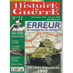 Histoire de Guerre n 21 Décembre 2001 2002 ERREUR de tactique ou...