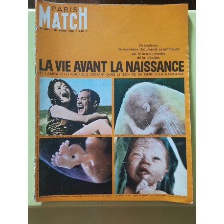 Paris Match n 890 La Vie Avant La Naissance 30 Avril 1966