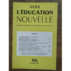 Vers l'éducation nouvelle n166 Octobre 1962