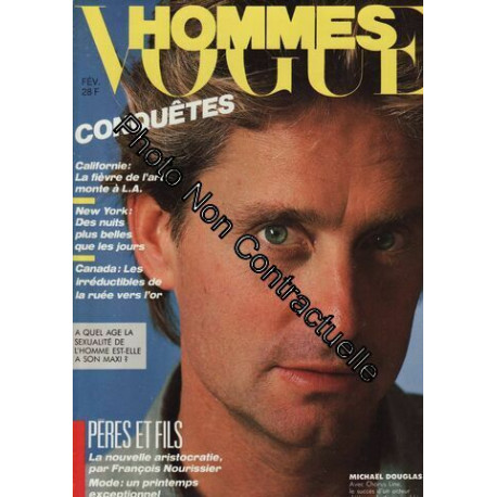 Vogue Hommes / 02-1986 N°86 : Michael Douglas (2p) - Thierry...