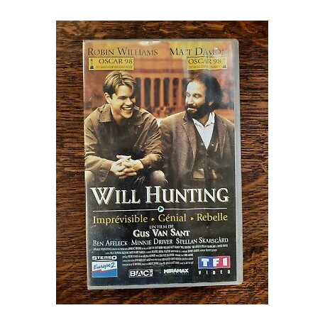 Cassette Vidéo Will Hunting - Film Avec Robin Williams Matt Damon