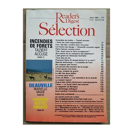 Reader's Digest Sélection Nº 522 août 1990
