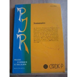 Praxis juridique et religion 11 février 1994 cerdic publications