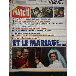 Paris Match n1281 24 NOVEMBRE 1973 le mariage duchesse anne