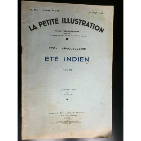 La petite illustration N 590 Roman N 272 20 Aout 1932