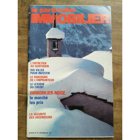 Le Particulier Immobilier n38 Novembre 1989