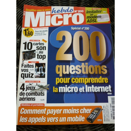 HEBDO MICRO n200 14 février 2002