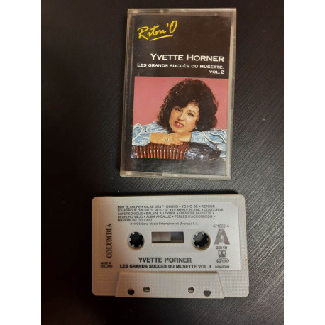K7 Audio : Yvette Horner - Les Grands Succès du Musette Vol. 2