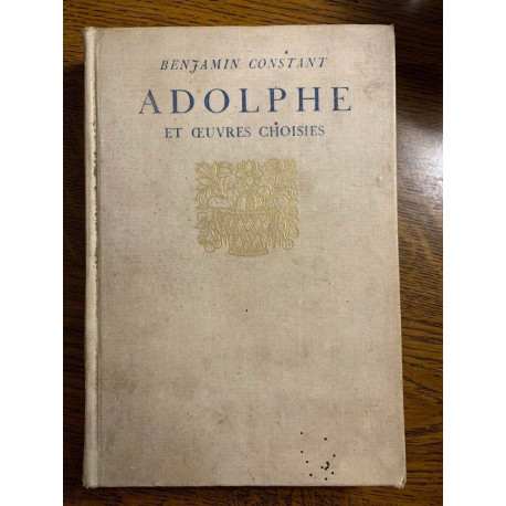 Adolphe et oeuvres choisies larousse non daté
