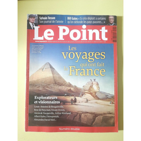 Le Point Nº2522 et 2523 les Voyages Qui ont Fait la France...