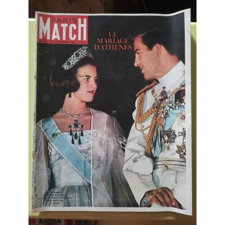 Paris Match n 807 Le Mariage d'Athènes 26 Septembre 1964