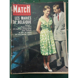 PARIS MATCH n534 4 JUILLET 1959 LES MARIES DE BELGIQUE