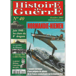 Histoire de Guerre n 40 Octobre 2003 normandie niemen chars du 8e...
