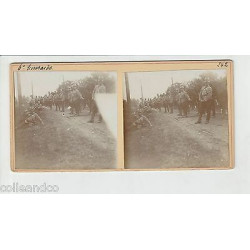Vue Stéréoscopique Stéréo MILITARIA Le 6 Régiment de Hussards...