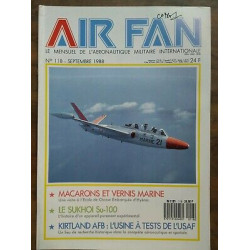 Air Fan Le Mensuel de L'aeronautique Militaire Nº 118 Septembre 1988