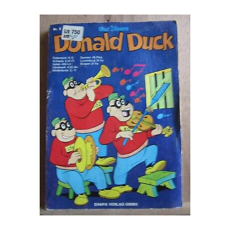 Walt Disneys Donald Duck N5 Ehapa Verlag GMBH version allemande