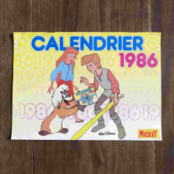 Le journal de Mickey CALENDRIER 1986