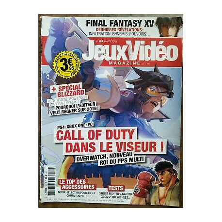 Jeux Vidéo Magazine Nº 182 Mars 2016