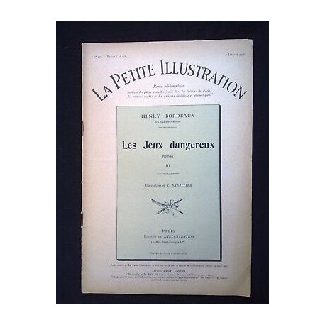 La Petite Illustration n270 Roman n116 Les Jeux Dangereux II
