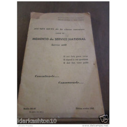 Memento du Service national service actif/ édition octobre 1966