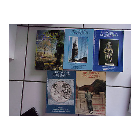 lot 5 revues HISTORIENS et GEOGRAPHES 368 372 373 374 375 1999 à 2001