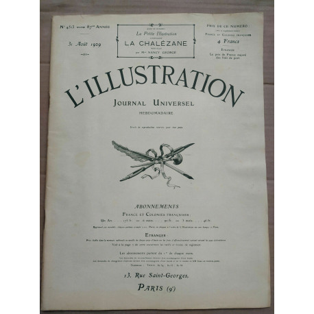 n4513 31 Août 1929 La Petite Illustration n445 31 Août 1929